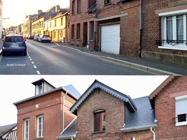 Transformation et réhabilitation d'une habitation et d'un garage en logement locatif et local commercial 